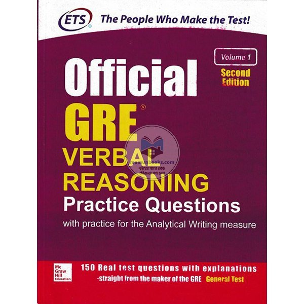 Official Gre Verbal Reasoning Practice Questions-(Volume-1)