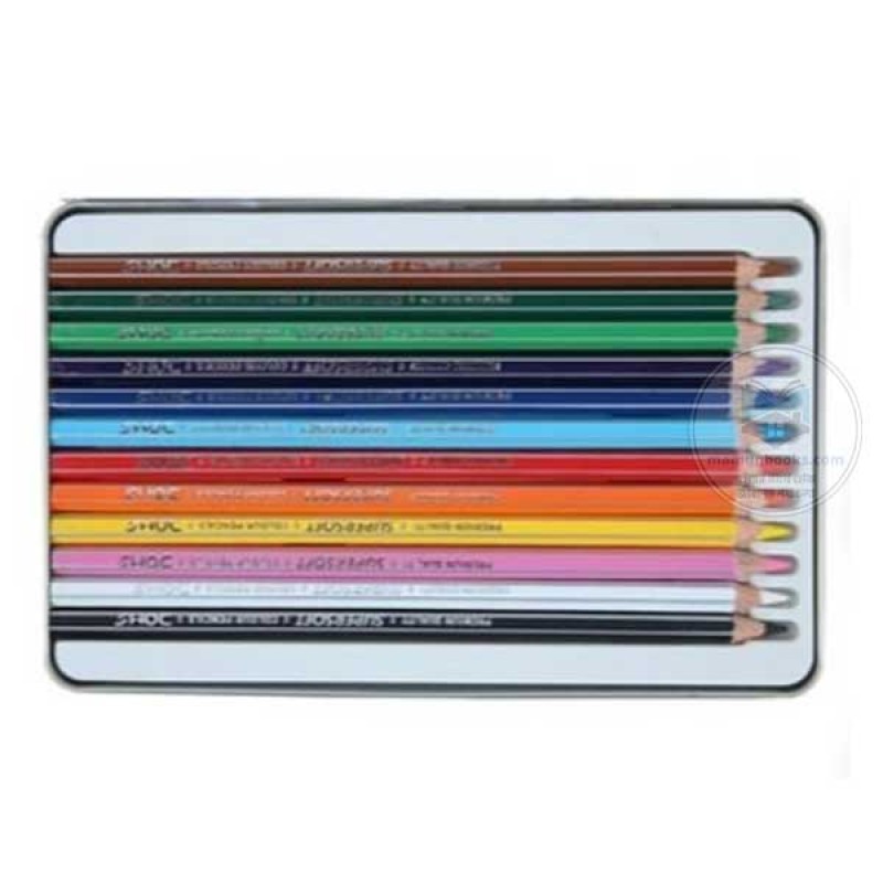 Doms 12 Color Pencil (Big Size) Multi Colour